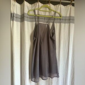 Silver foil sparkle TOBI mini dress